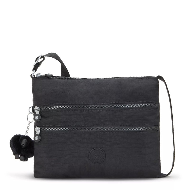 KIPLING KIPLING Kipling womens WomenÃ‚â€™s Alvar Bag, Super Light, Durable Messenger Bag, Nylon Shoulder Crossbody Bag, Black Noir, Medium US - Image 1
